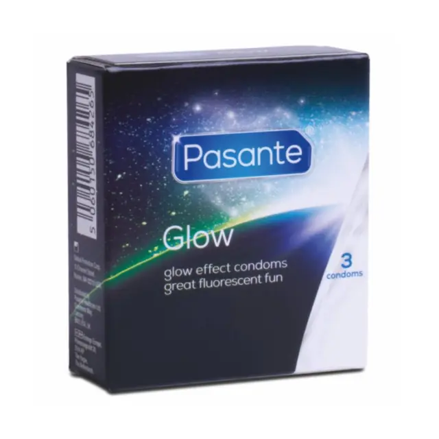 Pasante Προφυλακτικά Glow Φωσφοριζέ 3τμχ