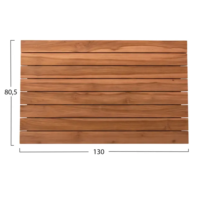 ΕΠΙΦΑΝΕΙΑ ΤΡΑΠΕΖΙΟΥ ΟΡΘΟΓΩΝΙΑ FB96138 ΜΑΣΙΦ ΞΥΛΟ TEAK-ΦΥΣΙΚΟ 130x80.5x2.5(πάχος)εκ. 2