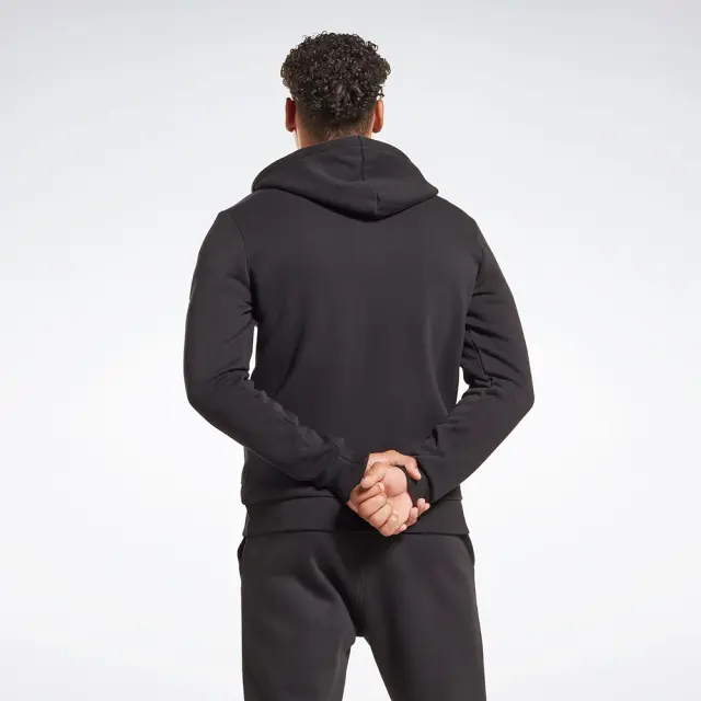 Reebok Left Chest Logo Full Zip (100065293-Black) - Μαύρο 3