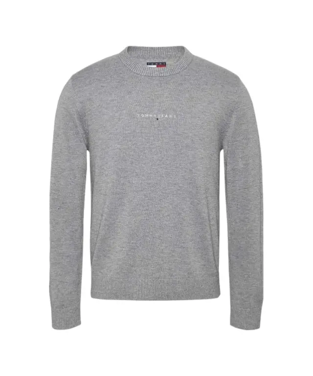 Tommy Hilfiger - Ανδρικό Πουλόβερ Linear Small Chest DM0DM20299-P6N Γκρι - 2XL 3