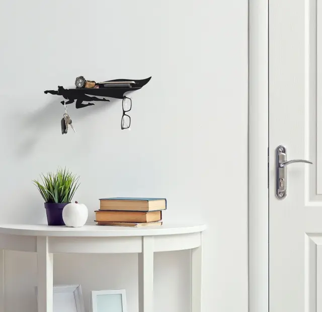 Artori Design Πρωτότυπο Μεταλλικό ράφι & Κλειδοθήκη: Heroshelf 2