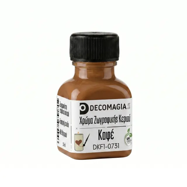 Χρώμα για ζωγραφική σε κεριά, Καφέ, 50ml