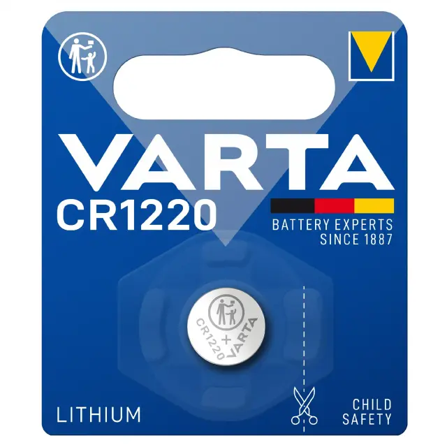 VARTA CR1220 Lithium 6220 μπαταρία λιθίου ρολογιών 3V 1τμχ
