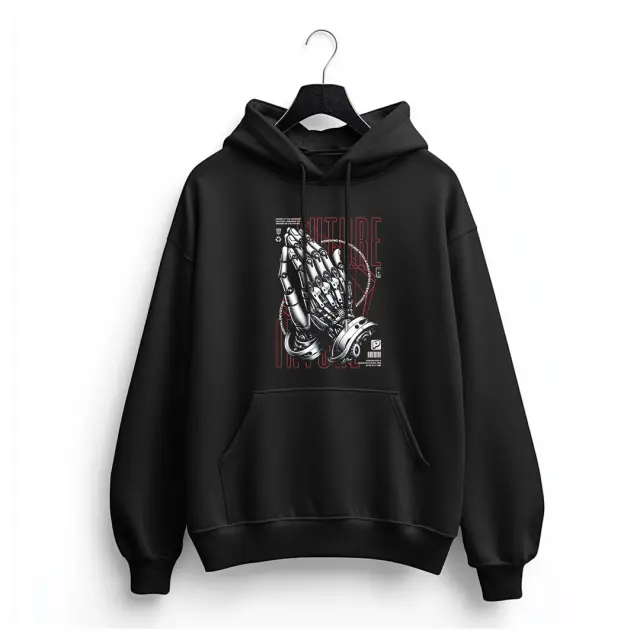 Φούτερ Noshame® Μαύρο με τύπωμα - 3025037 - XXL