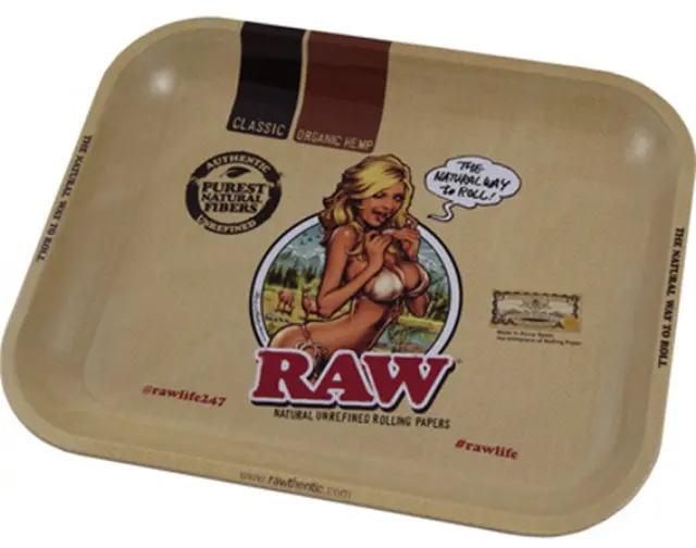 Raw Rolling Tray Δίσκος «Raw Girl» Large (27x33cm) 2
