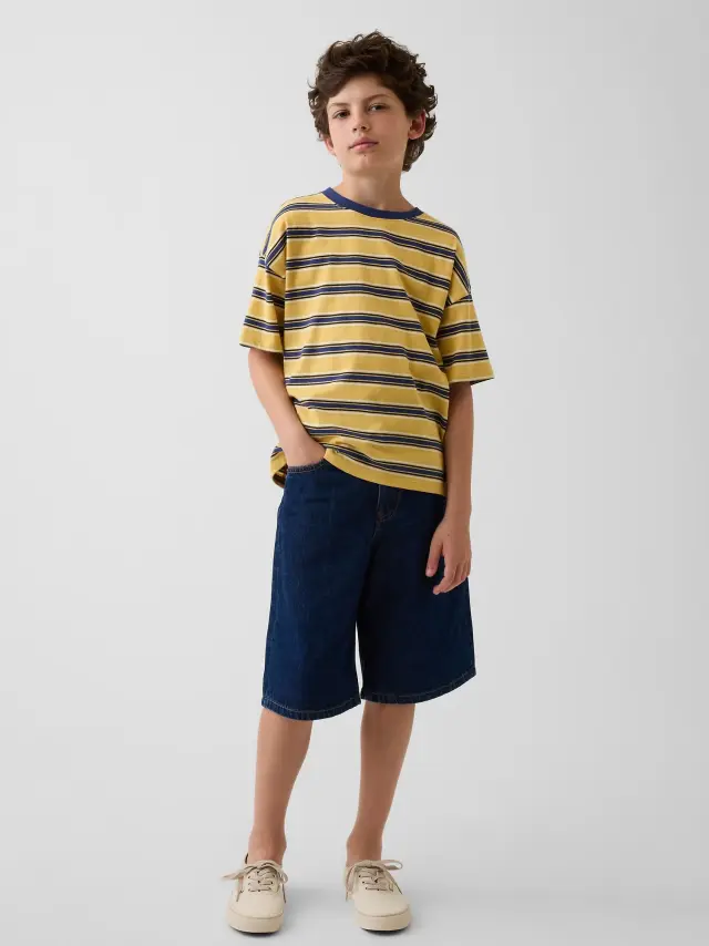 Παιδικό Τζιν Σορτς Baggy Dark wash