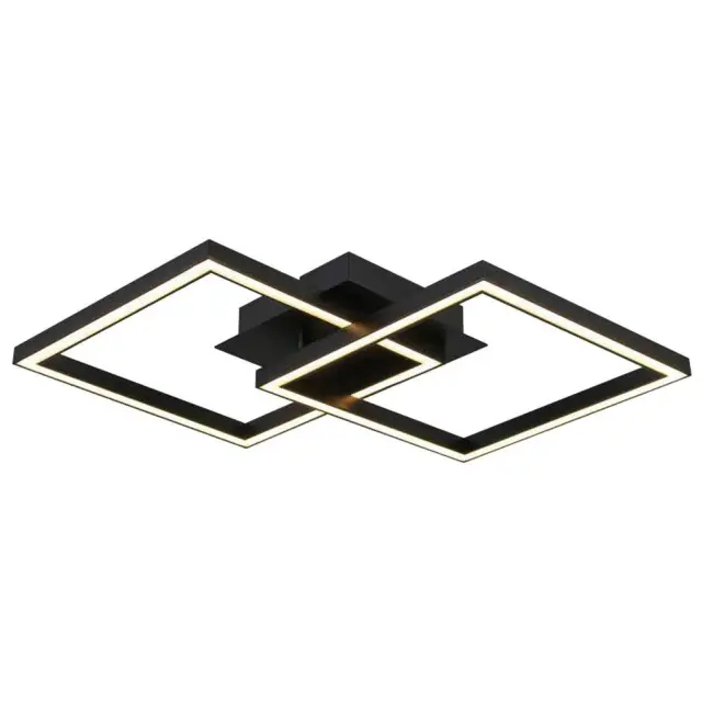 LED Φωτιστικό Οροφής 20Watt SONOMA SQ2 Μαύρο 4000K IP20 VIV005033 2