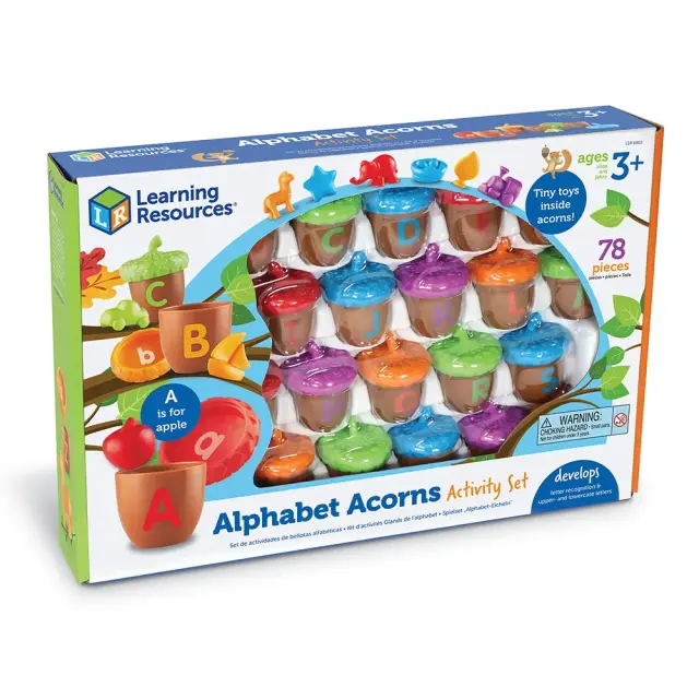 Learning Resources Εκπαιδευτικό Παιχνίδι Βελανίδια με Αγγλικό Αλφάβητο (3+ ετών) LER 6802