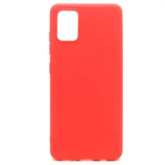 Θήκη Soft TPU inos Samsung Galaxy A51 S-Cover Κόκκινο N48868