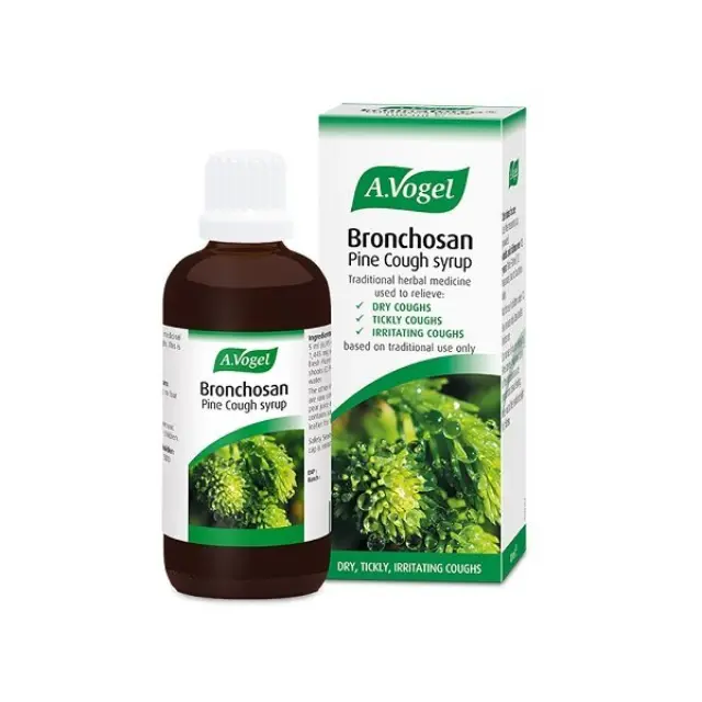 A. Vogel Bronchosan® Φυτικό Συμπλήρωμα Διατροφής με Βάση τα Φρέσκα Βότανα Κισσού, Θυμαριού και Γλυκύρριζας για το Λαιμό, 50ml