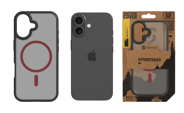 Tactical MagForce Hyperstealth 2.0 Cover for Apple iPhone 17 Black/Red 3