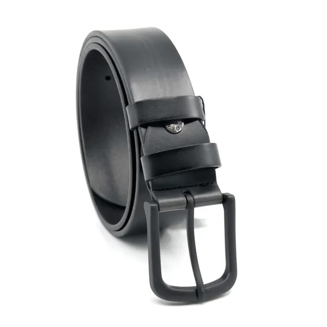 Μαύρη Ζώνη P.U. Leather Brushed 4 cm 3