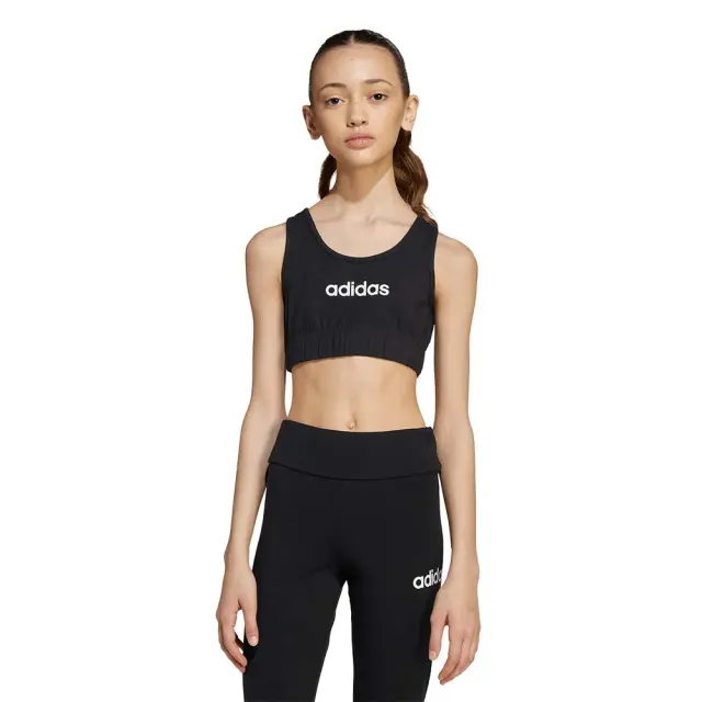 adidas Sportswear Girl's Linear Bra Top Μαύρο - Άσπρο JX3923 (adidas Sportswear)