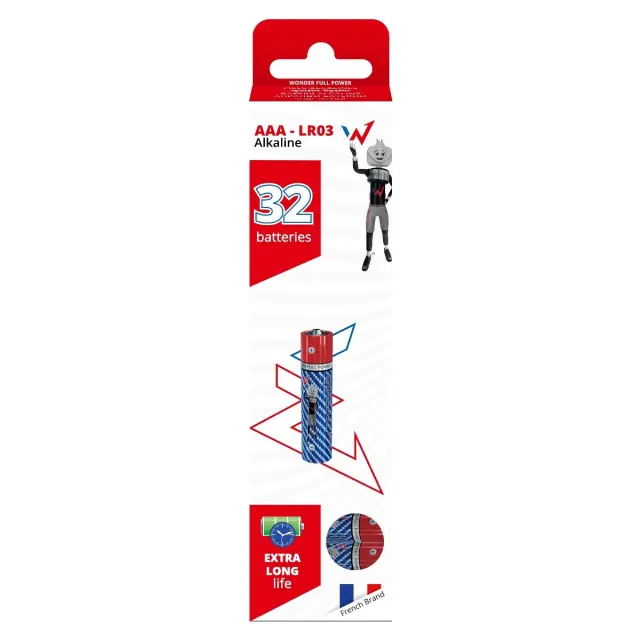 Μπαταρία Αλκαλική Wonder Full Power LR03 size AAA 1.5V Τεμ. 32