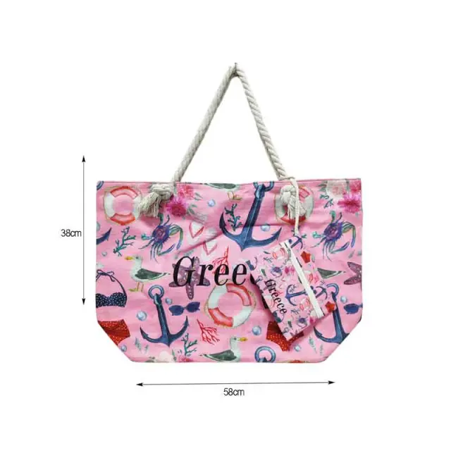 Τσάντες Θαλάσσης Με Πορτοφολάκι Greece - Beach bags 0260001 2