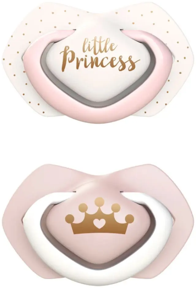 Πιπίλες Σιλικόνης 6-18M 2τμχ Royal Baby Girl 5903407993522