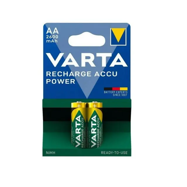 Varta Recharge Accu Power Επαναφορτιζόμενες Μπαταρίες AA Ni-MH 2600mAh 1.2V 2τμχ