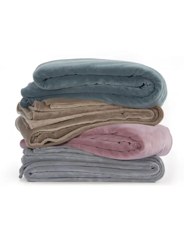 Κουβέρτα Μονή Fleece 160x220 Nef-Nef Homeware Cosy DUSTY BLUE 2