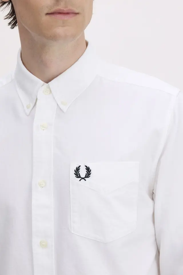 Fred Perry Oxford Shirt Λευκό White - XL 2