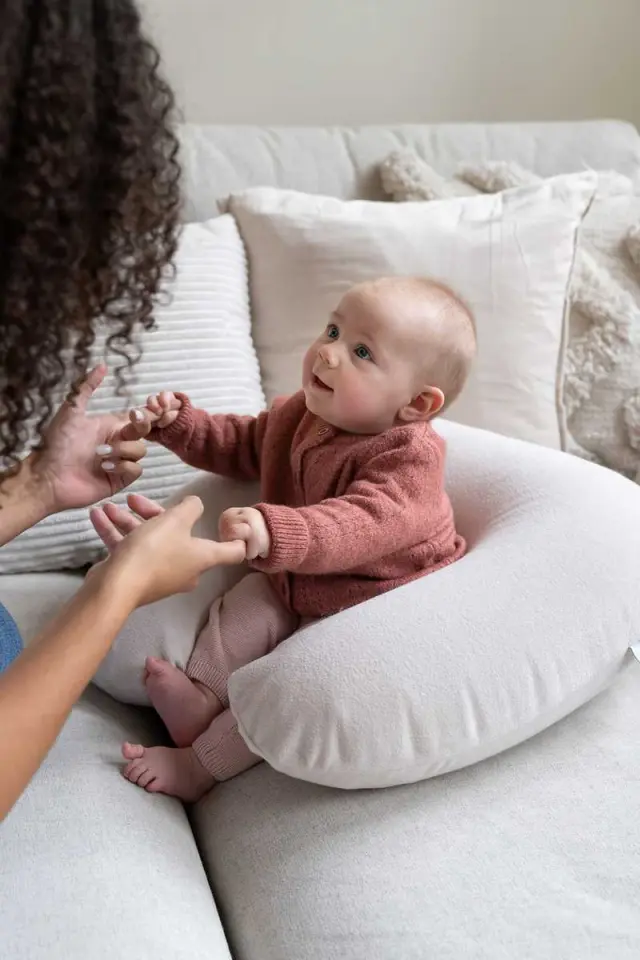 DOOMOO ΦΟΥΣΚΩΤΟ ΜΑΞΙΛΑΡΙ ΘΗΛΑΣΜΟΥ NURSING AIR PILLOW ALMOND 3