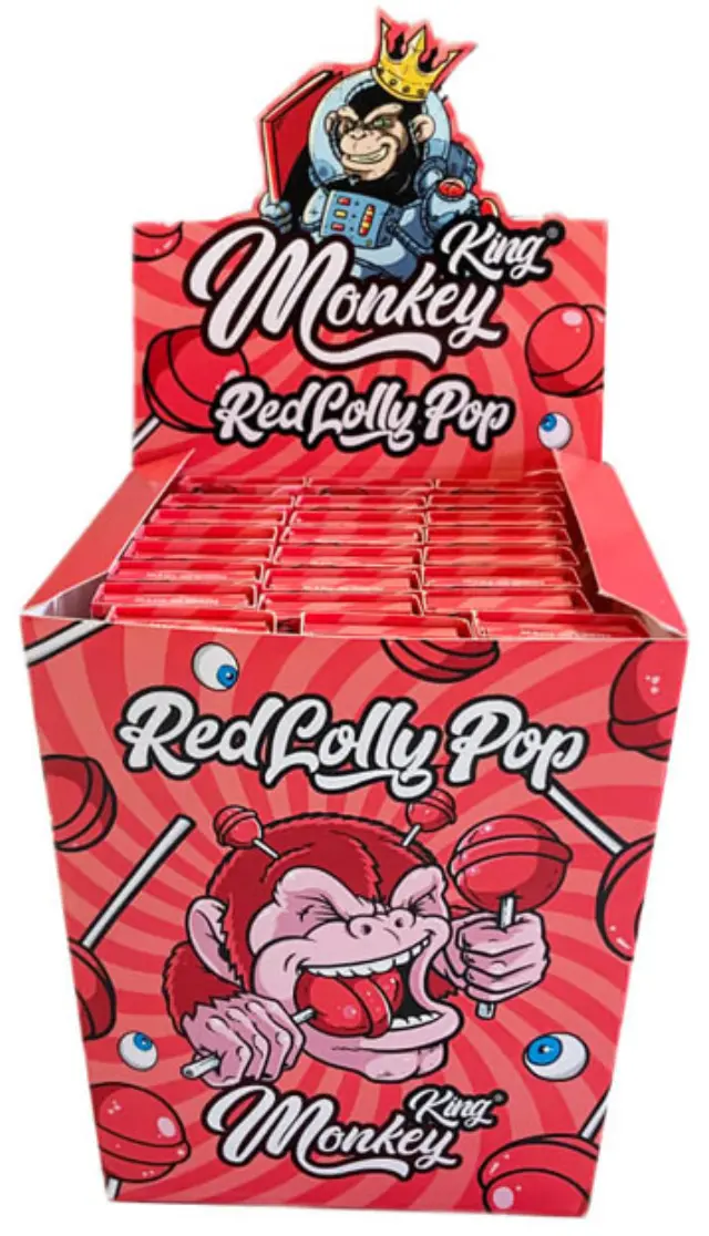 Monkey King Χαρτάκια Lollypop - King Size Slim με Τζιβάνα 32φ. 3