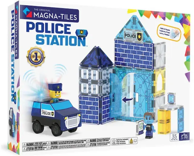Magna-Tiles Μαγνητικά Πλακίδια Police Station 35 Κομμάτια (3+ ετών) 252035PS