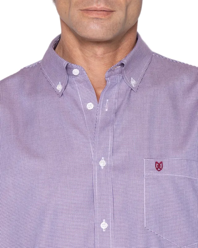 The Bostonians Dobby ανδρικό μακρυμάνικο πουκάμισο regular fit 3AAP2260-1 2