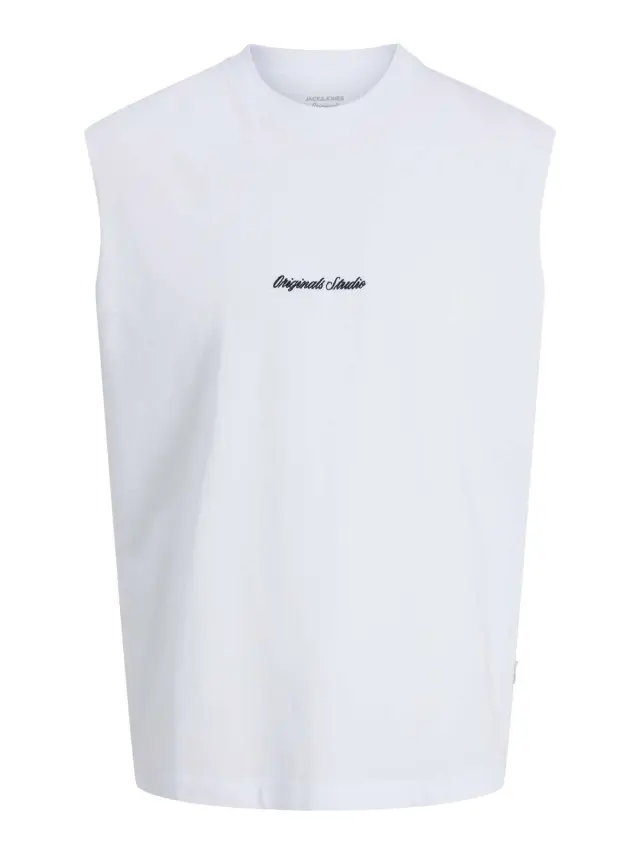 JORNORREBRO EMB TEE SL CREW NECK LN Bright White - XL