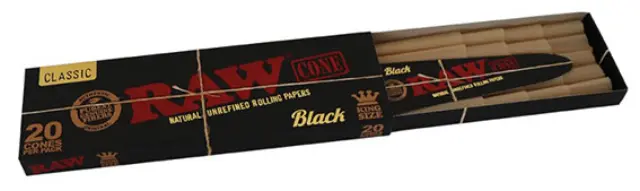 RAW Black Cone PreRolled Basic - Κώνος Προτυλιγμένος - 20τεμ. - King Size 2