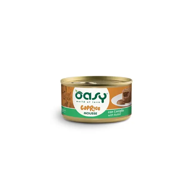 Oasy Grain Free Cat Adult Mousse Κουνέλι 85gr Μονόχρωμο