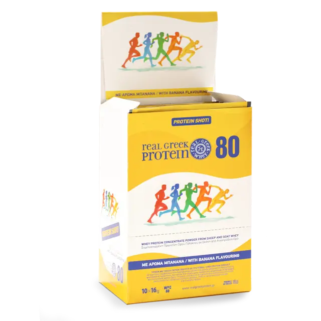 Protein Shot Box: Shot Πρωτεΐνης με γεύση Μπανάνα - 10 τμχ