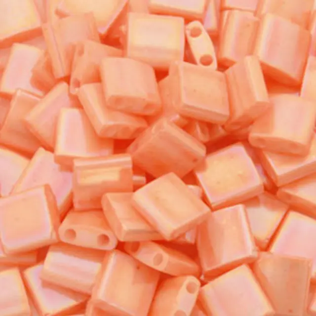 Χάντρα Miyuki Tila No596 Semi Matte Opaque Salmon ~7gr