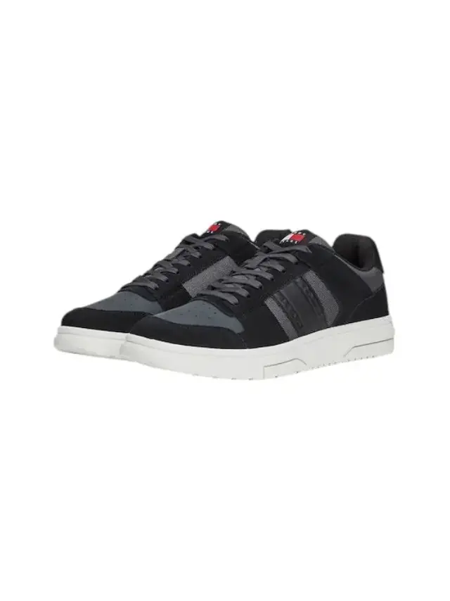 Tommy Hilfiger - Ανδρικά Sneakers The Brooklyn Mixed Texture Suede Trainers EM0EM01457-BDS Μαύρο - 40 2