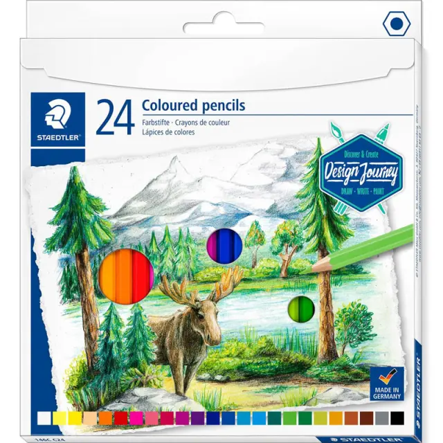 Σετ Ξυλομπογιές Staedtler Design Journey 24 Χρώματα