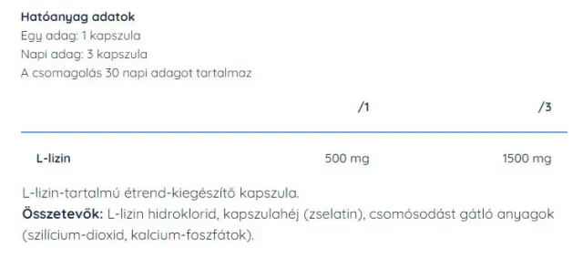 Nutriversum L-Lysine Caps - BASIC 2