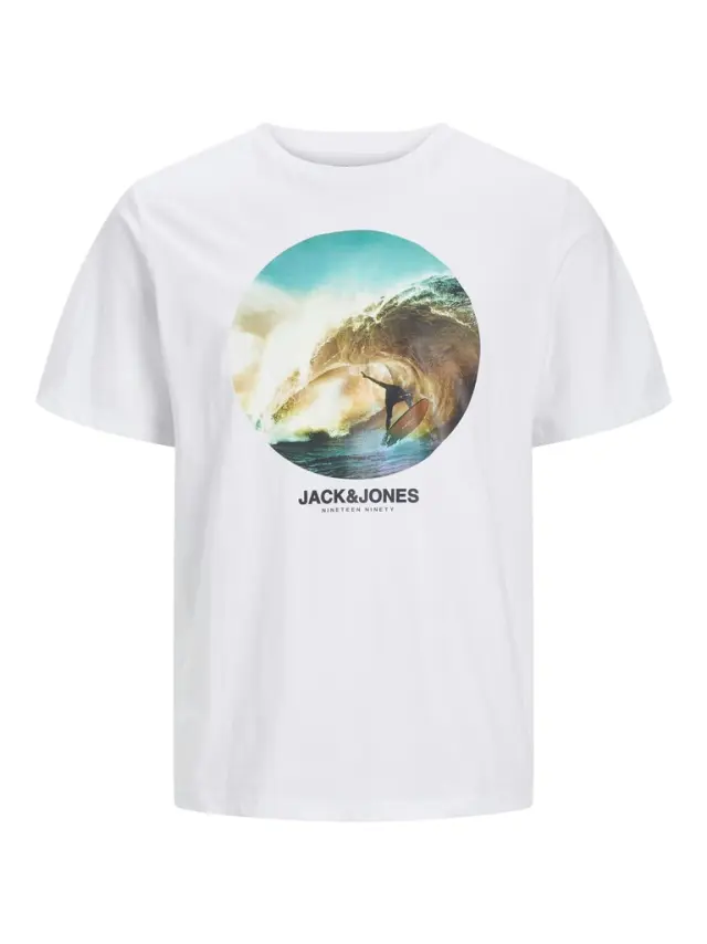 JJCELLOX TEE SS CREW NECK white