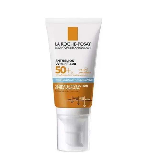 La Roche Posay UVMune 400 Hydrating Cream SPF50+ Ενυδατική Αντηλιακή Κρέμα Προσώπου για Πολύ Υψηλή Προστασία Χωρίς Άρωμα, 50ml
