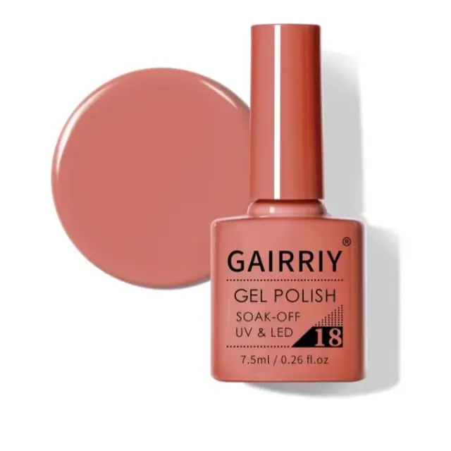 Ημιμόνιμο επαγγελματικό βερνίκι GAIRRIY 7.5ML - 0.26FL.OZ 18