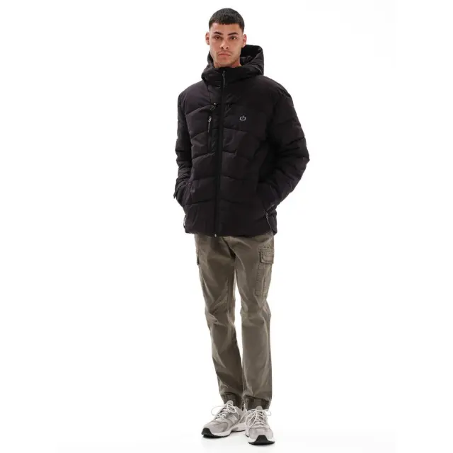 Emerson Hooded Puffer Jacket (232.EM10.15-Black) - Μαύρο 2