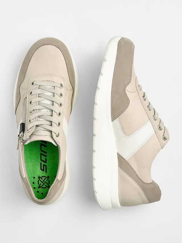 Mephisto/Sano Sneakers Ανδρικό δέρμα/δέρμα Nubuck Μπεζ SAN/AMORY CLOUD - 44 3