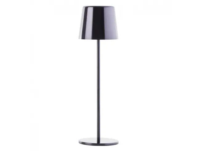 Επιτραπέζιο φωτιστικό LED Brilliant Xaana με μπαταρία, USB, ισχύ 4W και διαστάσεις 11x11x37cm - Μαύρο