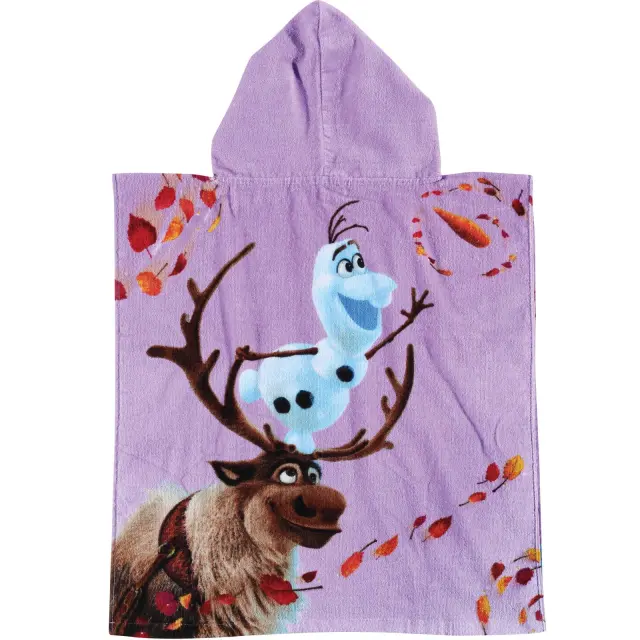 Πόντσο Παιδικό 50Χ115 Cotton Das Home Frozen 5870 Λιλά-Μπλε 2