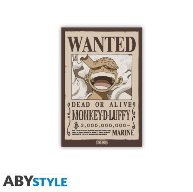ONE PIECE Μαγνητάκι Wanted Luffy