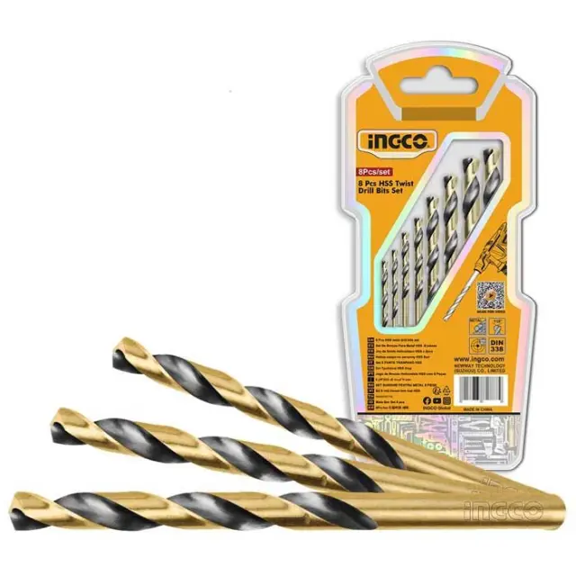 ΣΕΤ ΤΡΥΠΑΝΙΑ ΜΕΤΑΛΛΟΥ HSS 8TEM INGCO AKDB0801