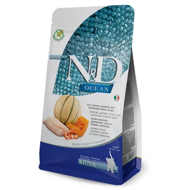 N&D COD, SHRIMP, PUMPKIN AND CANTALOUPE MELON KITTEN 5Kg