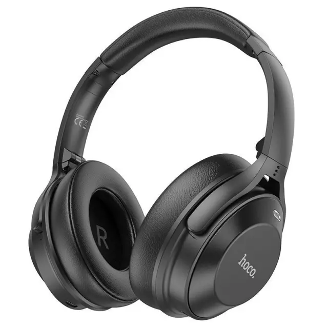 Hoco W37 Ασύρματα/Ενσύρματα Over Ear Ακουστικά με 46 ώρες Λειτουργίας Μαύρα