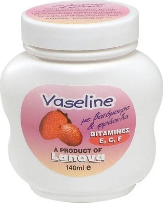 Lanova Vaseline Φράουλα με Βιταμίνη E C F 140ml