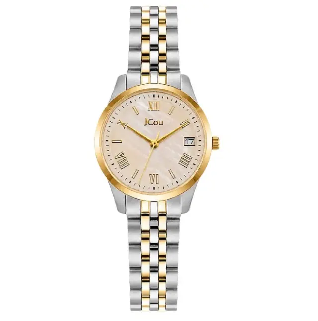 JCou Lucienne Women's Watch Silver / Gold Stainless Steel Bracelet JU19090-1