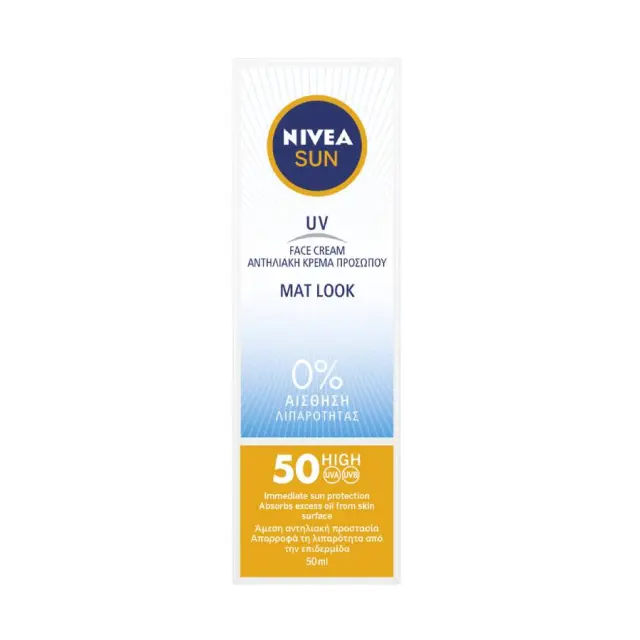 Nivea Sun UV Face Mat - Look Cream SPF 50, 50ml