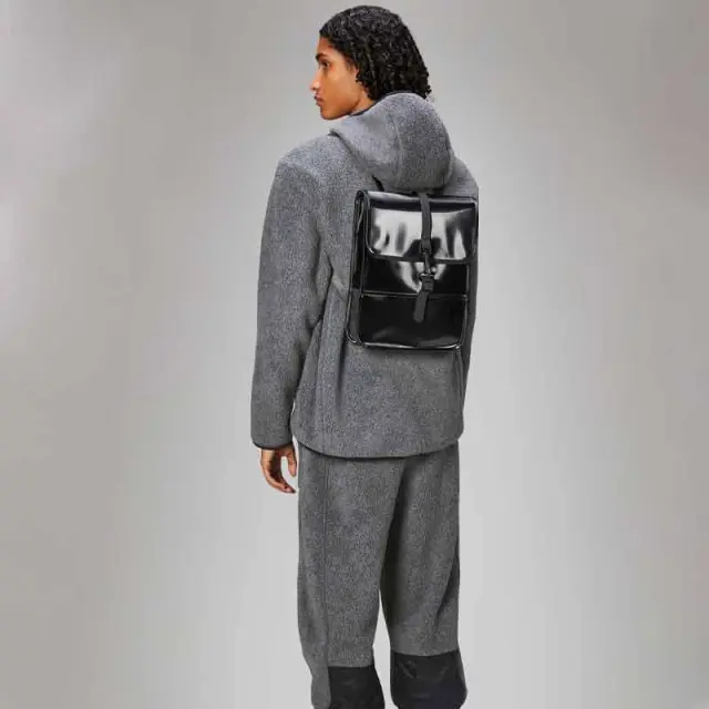 Αδιάβροχο Σακίδιο Rains Backpack Micro 13010-29 Μεταλλικό Μαύρο - ONESIZE 2